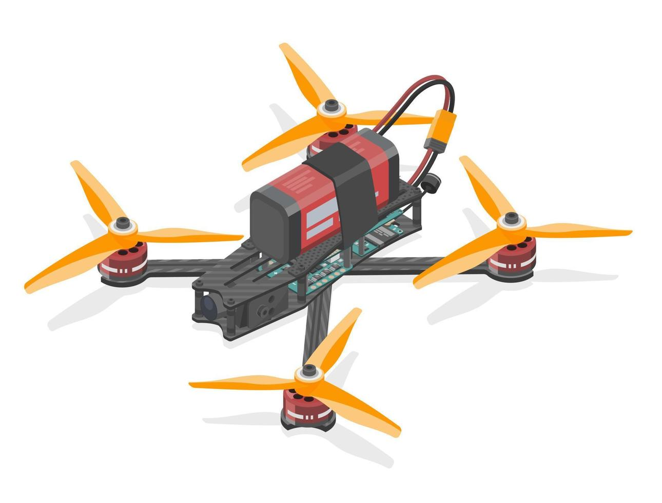 FPV drone illustration
